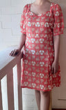 Orange Floral Dress