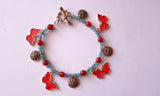 Blue Butterfly Charm Bracelet/Anklet