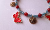 Blue Butterfly Charm Bracelet/Anklet