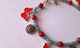 Blue Butterfly Charm Bracelet/Anklet