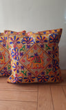 Yellow Elephant Floral Cushion Covers