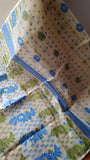 Off-white and Blue Green Art Silk Saree