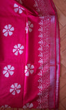 Dark Pink Linen Saree