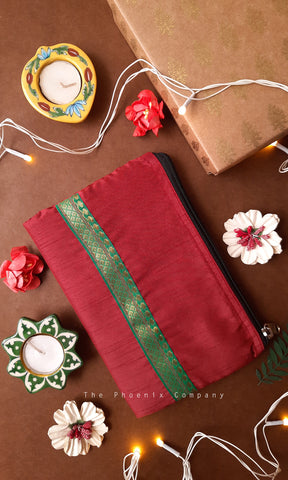 Red & Green Matching Accessories Rakhi Gift Hamper for Sisters