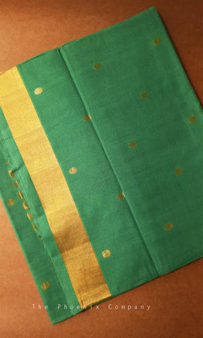 Green Venkatagiri Handloom Cotton Saree