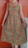 Green Floral Dress