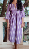 Purple Ikat Dress