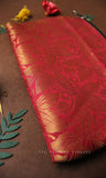 Maroon and Gold Purse