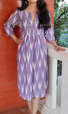 Purple Ikat Dress