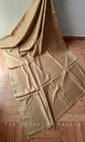 Gold Pineapple Fibre Saree