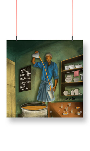 Chai Coffee Biscuit Art Print