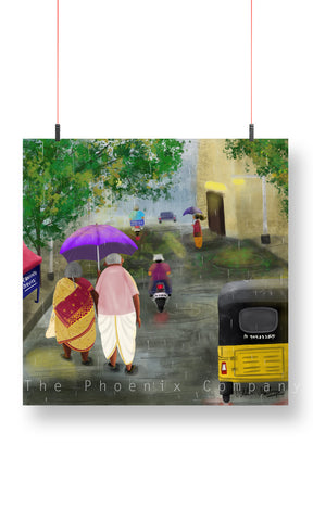 Thatha Paati Art Print