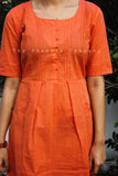 Light Rust Cotton Dress