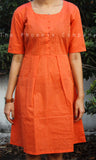 Light Rust Cotton Dress