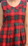 Red & Green Checks Dress