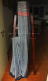 Kala Cotton Handloom Blue Bhujodi Saree