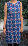 Blue Printed Cotton Kurta