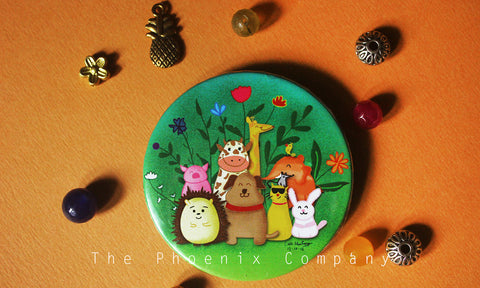 Animal Group Photo Button Badge