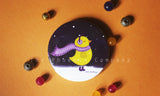 Winter Chicks Button Badge