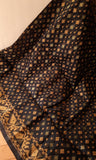 Black & Copper Cotton Saree