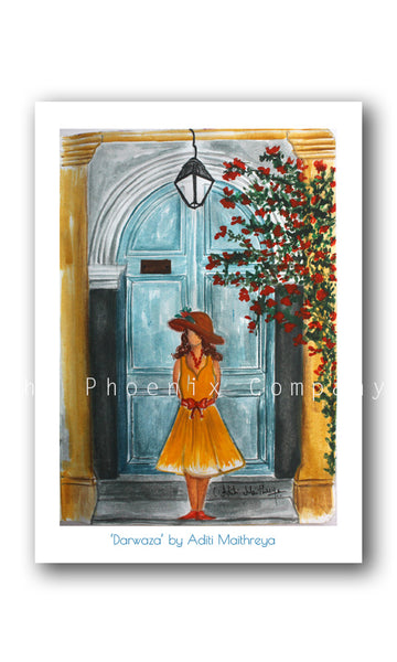 Pondicherry Door Print