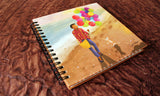 Balloons & Beaches Square Notebook