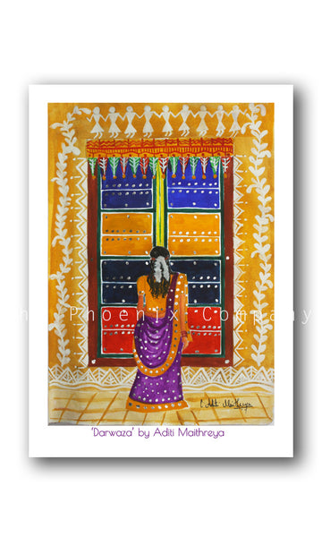 Gujarati Door Print