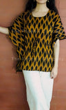 Black Ikat Short Kaftan