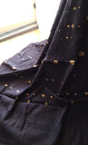 Black Handloom Ahimsa Silk Saree