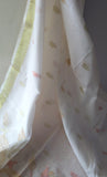 White Ahimsa Silk & Pineapple fibre saree