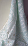 Light Blue Ahimsa Silk & Cotton Saree