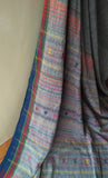 Kala Cotton Handloom Blue Bhujodi Saree