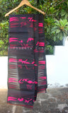 Black & Pink Cotton Saree
