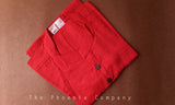 Red Organic Linen Short Kurta