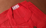 Red Organic Linen Short Kurta