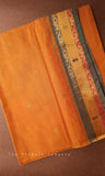 Mustard Venkatagiri Handloom Cotton Saree