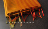 Orange Bamboo Silk Handloom Saree