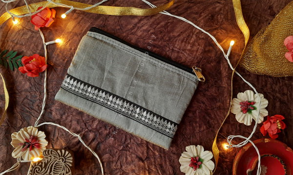 Silver & Black Purse