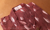 Maroon Ikat Cotton Short Kurta