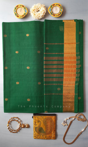Green Venkatagiri Handloom Cotton Saree
