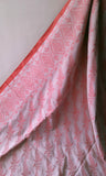 Light Brown & Red Khadi Cotton and Jute Silk Saree