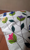 Floral Applique work Cushion Covers