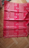 Pink Linen Saree