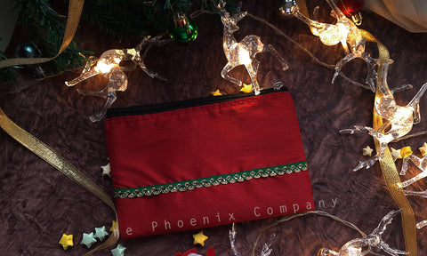 Red Christmas Purse