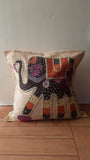 Elephant Applique work Cushion Covers (Set of 2)