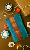 Copper Sulphate Blue & Orange Matching Accessories Rakhi Gift Hamper for Sisters