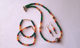 Green Beaded Jewellery Set