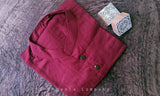 Wine coloured Organic Linen Short Kurta