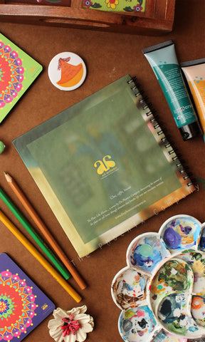 Chai Coffee Biscuit Square Notebook