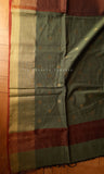 Moss Green Handloom Maheshwari Cotton Saree